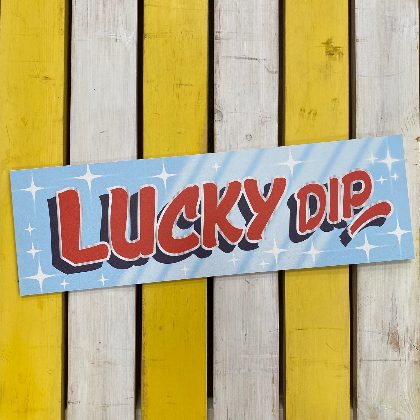 90s Funfair Lucky Dip Sign