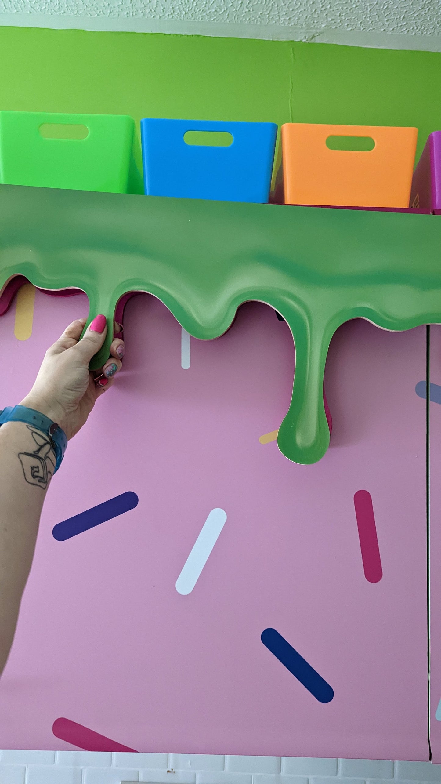 Slime Drips Wooden Cutout