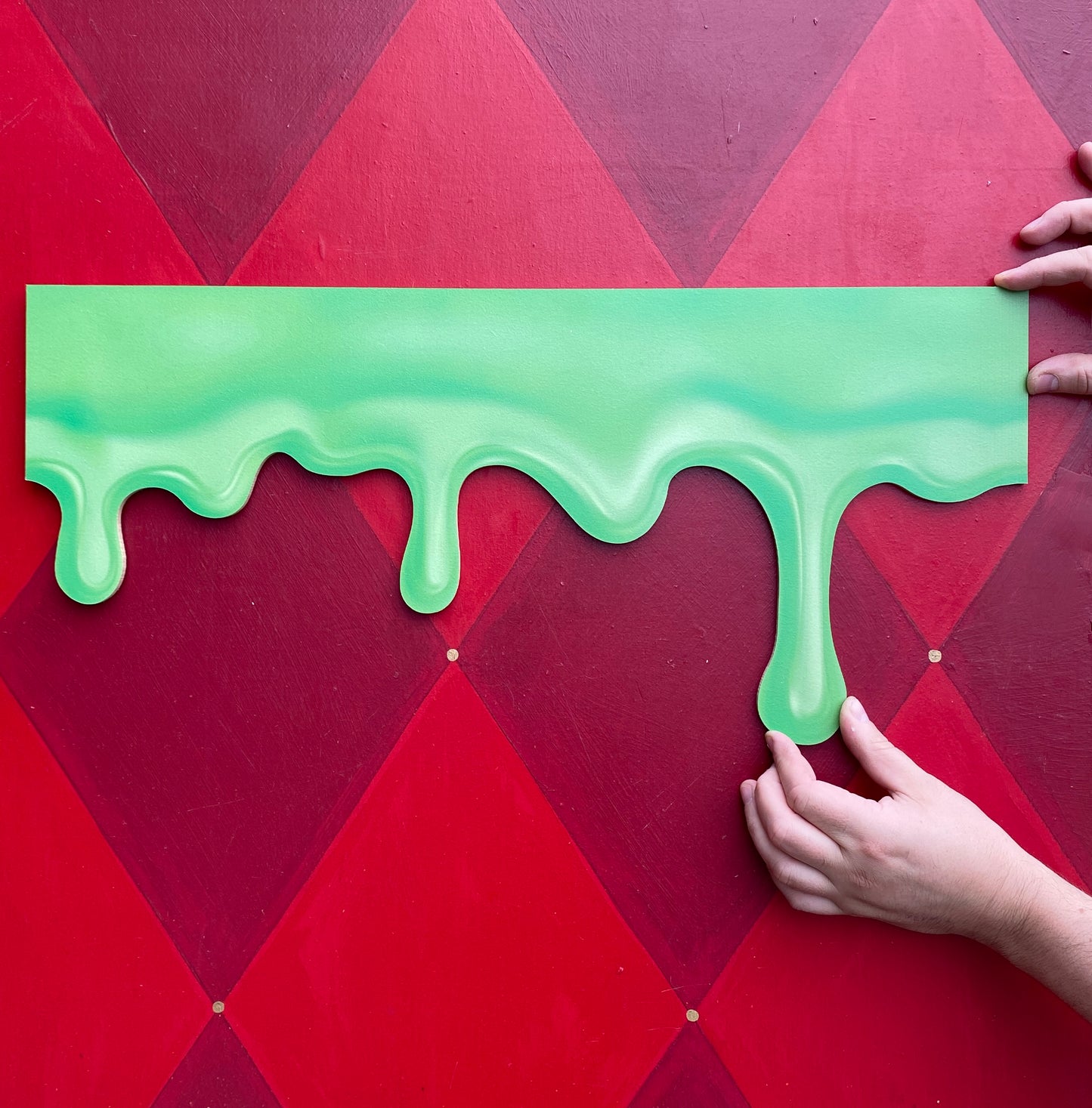 Slime Drips Wooden Cutout