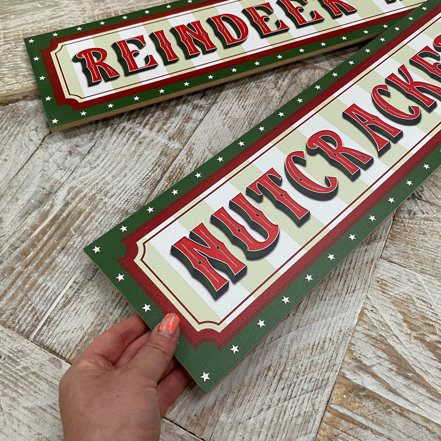 Fairground Christmas Game Signs