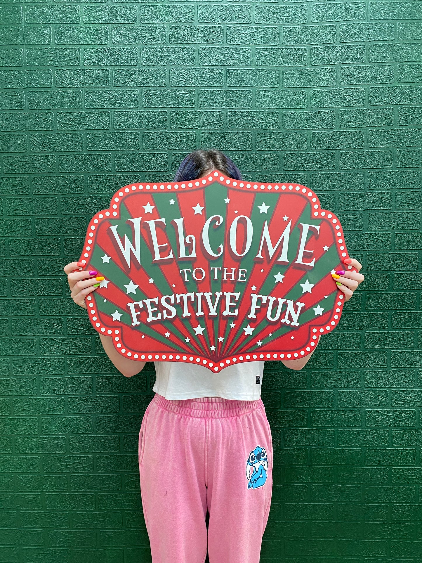 Festive Fun Welcome Sign