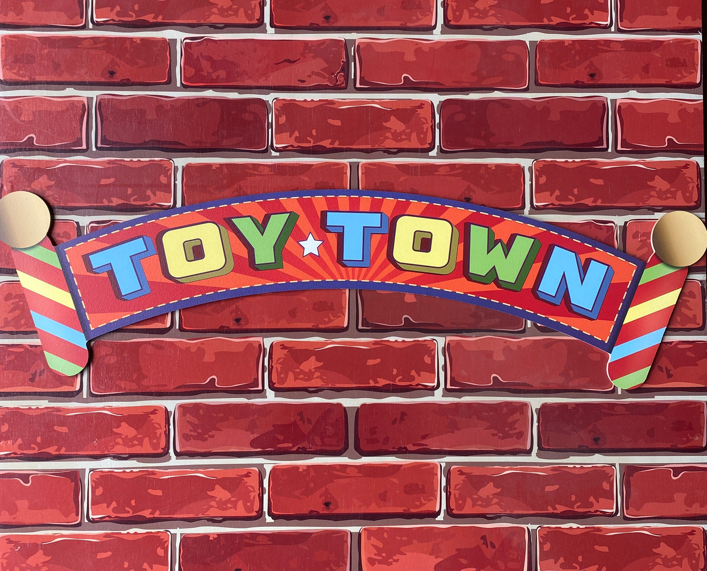 Toy Town Wooden Sign