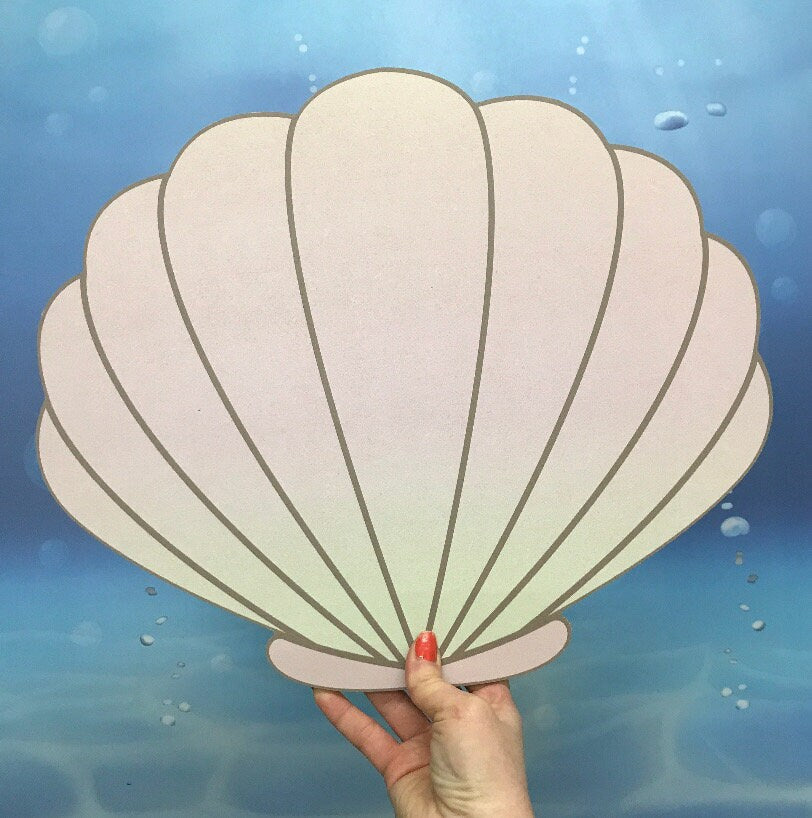 Giant Pastel Clam Shell