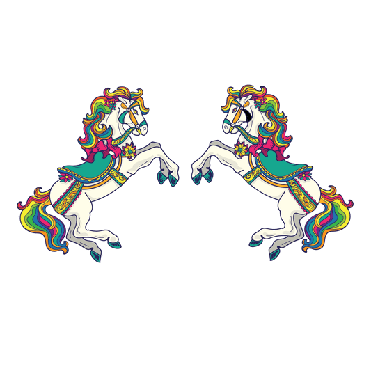 Colourful Carousel Horse Prop