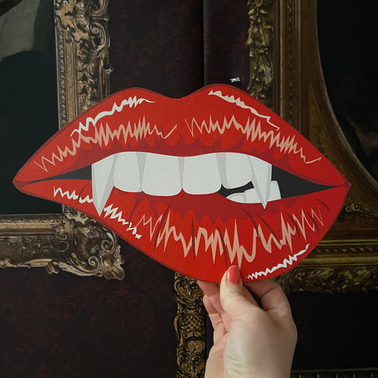 Vampire Lips Sign